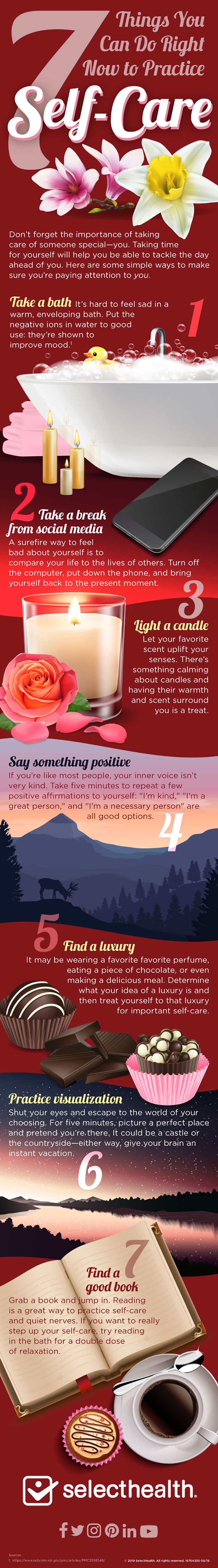 7 Things You Can Do Right Now To Practice Self Care Infographic