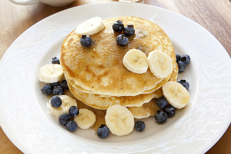 Blueberry Banana Greek Yogurt Pancakes Recipe