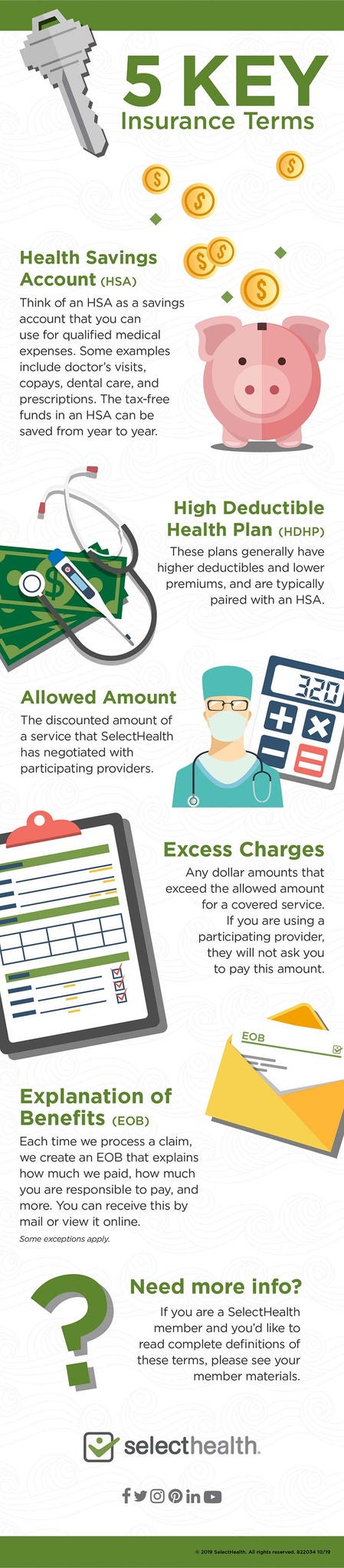 términos y definiciones de seguros de salud