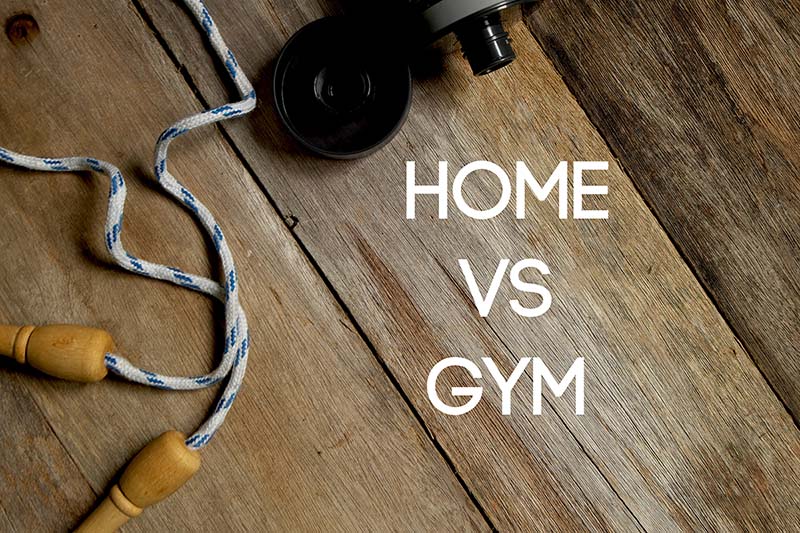 Working out at home vs. the gym