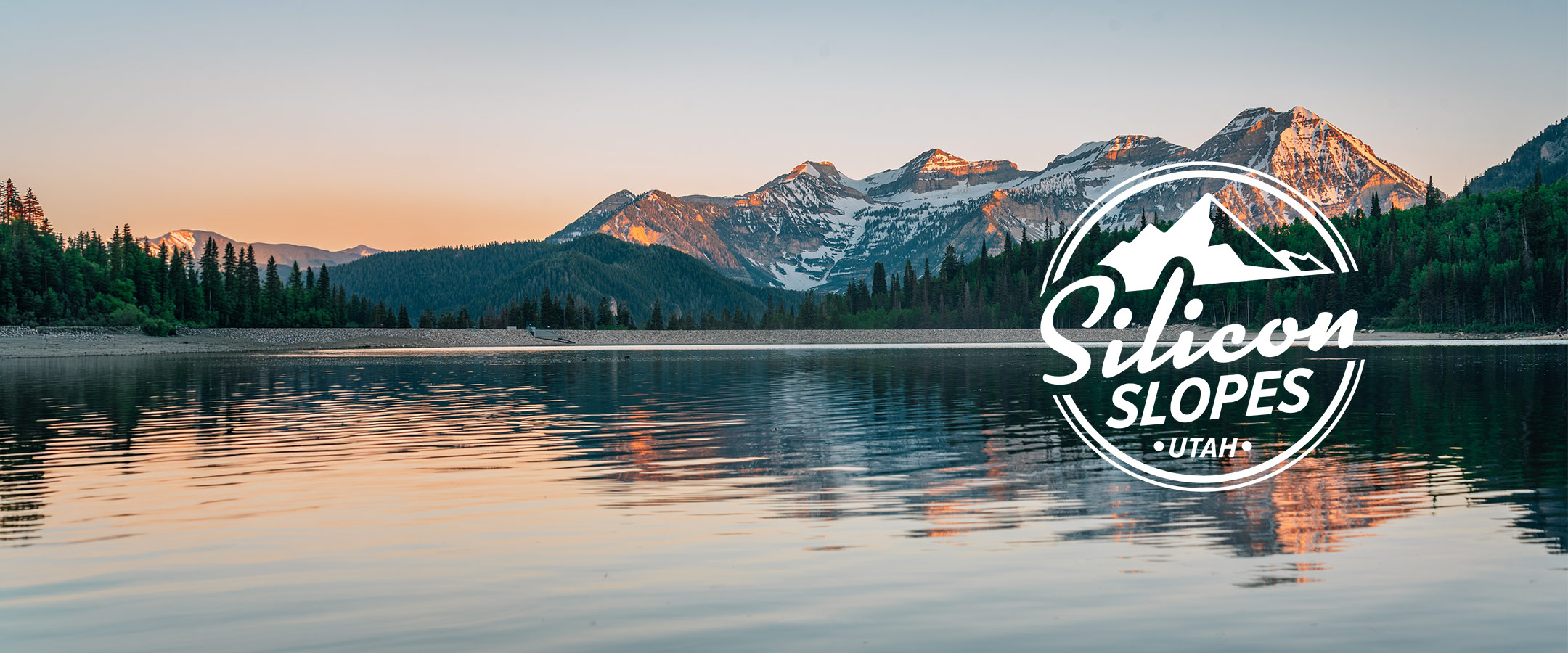 Silicon Slopes Utah mountain lake panorama