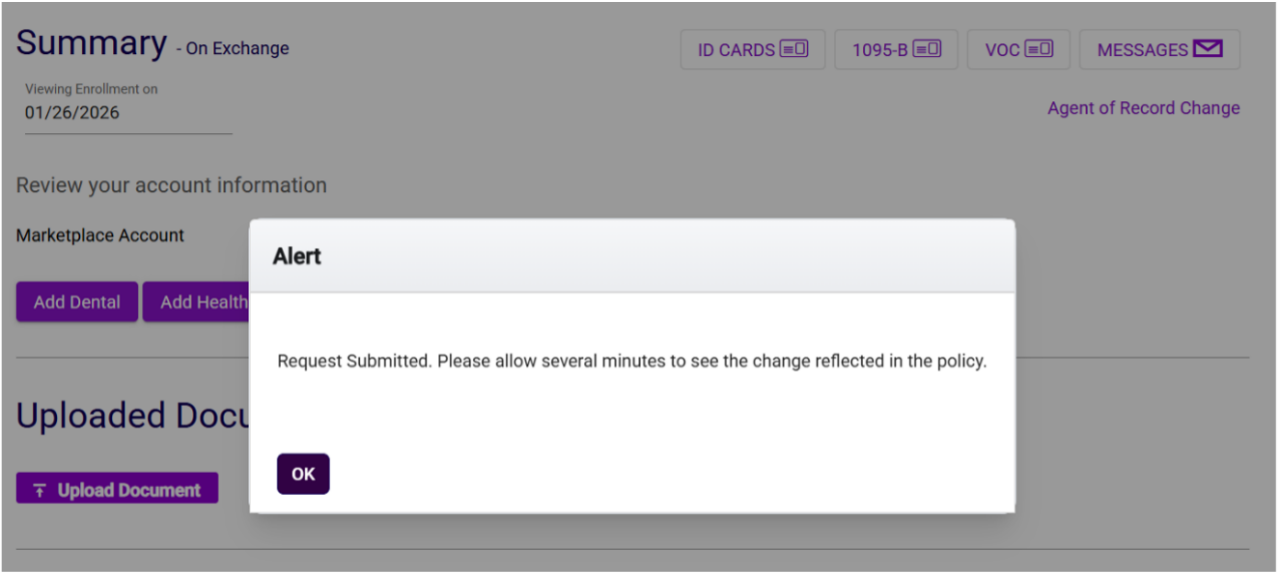 submission modal