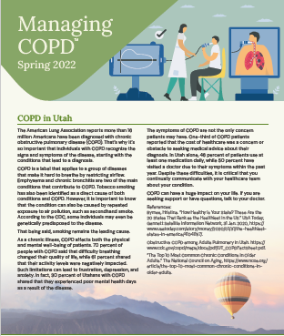 English Managing COPD Newsletter - Spring 2022
